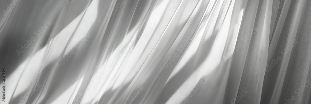 Poster pleated fabric texture with sharp folds showcasing dramatic light and shadow interplay