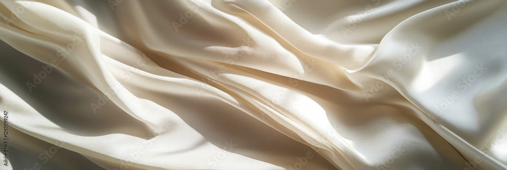 Poster pleated fabric texture with sharp folds creating dramatic light and shadow contrasts