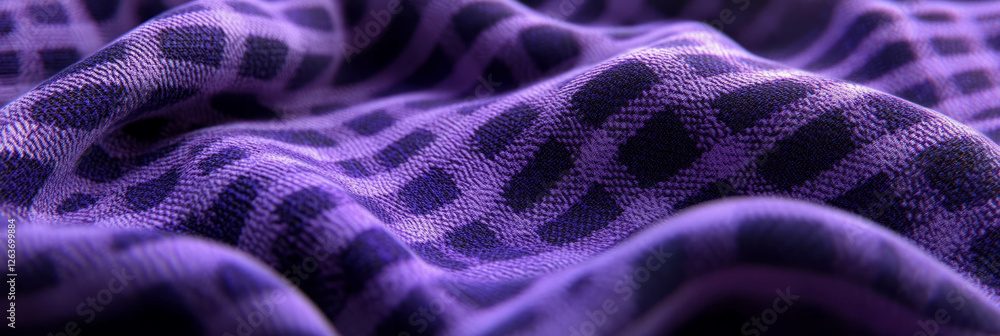 Poster purple plaid texture displaying soft, intersecting lines in a cozy setting for a casual gathering