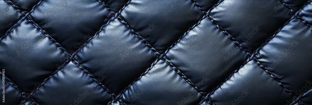 Aufkleber quilted texture with diagonal stitching and diamond pattern in a rich dark color