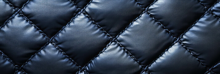 Quilted texture with diagonal stitching and diamond pattern in a rich dark color