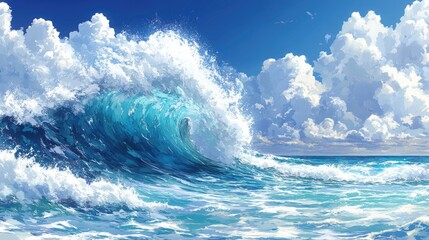 Fototapeta premium wave of water