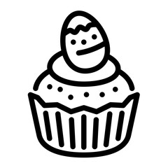 Easter Cupcake Icon