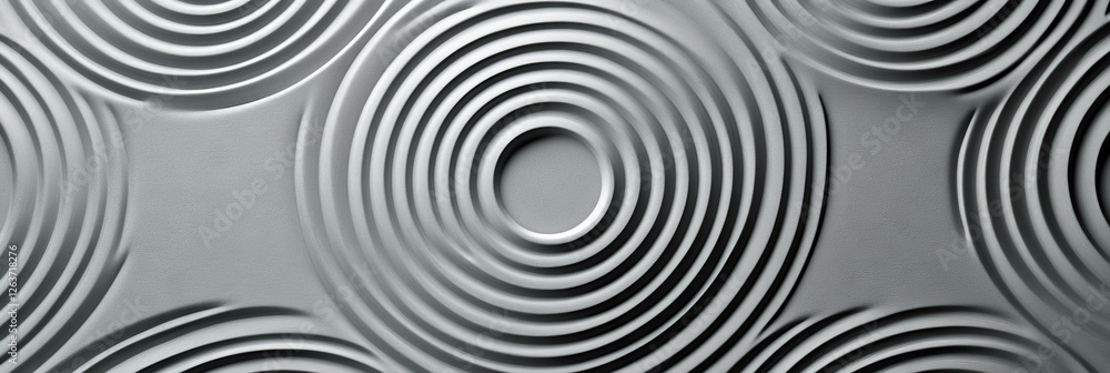 Poster simple circular pattern texture in light gray with a smooth aesthetic and clean design