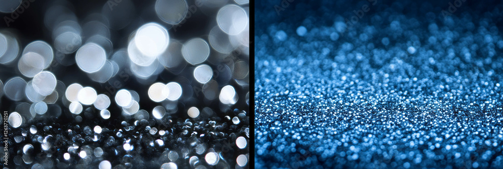 Poster intricate display of shimmering bokeh with varied light intensity and depth