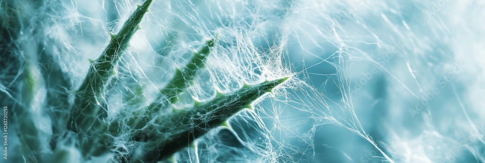Aufkleber exploring the delicate texture of aloe gel with its unique sheen and subtle patterns