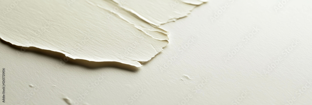 Poster smooth cream-colored paper with subtle watermark and textured surface variations