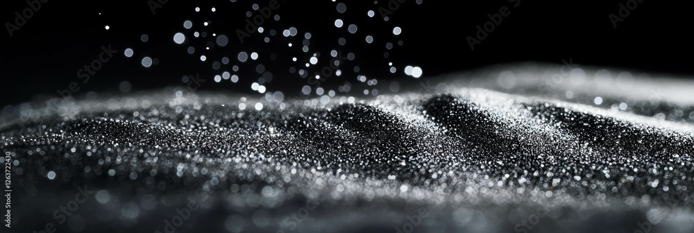 Poster dynamic shimmering light distribution with sparse and concentrated bokeh textures