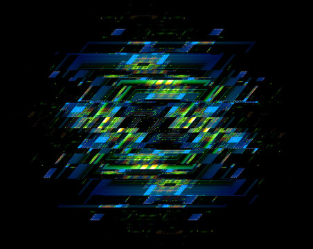 CPU socket. Modern technology. Big data center. 3D rendering..Future Abstract light effect. AI server hardware. Shine Blocks..Virtual reality. Digital hyper space grid. Network neural geometry.