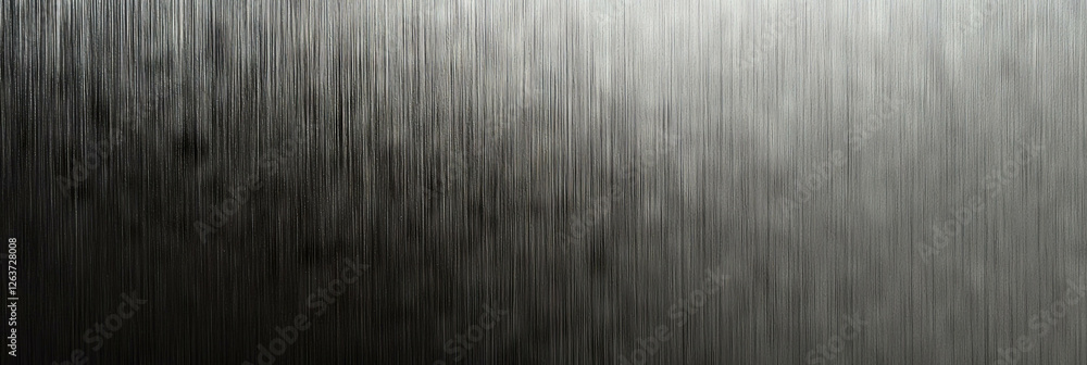 Poster exploring the subtle texture of thin gray paper with vertical lines and light transparency