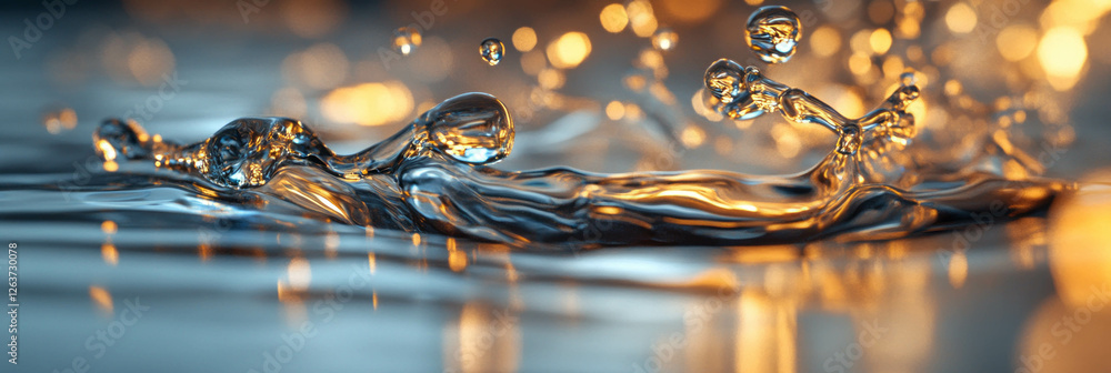 Aufkleber viscous transparent gel reflecting light with intricate patterns and textures