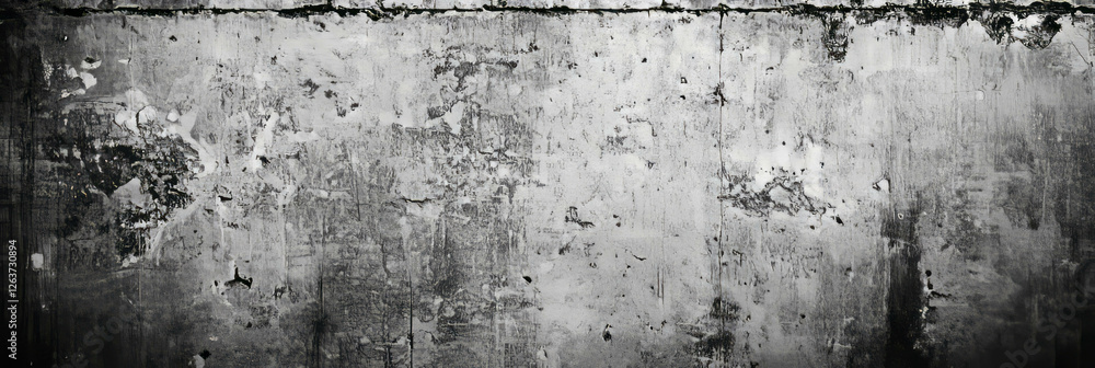 Aufkleber wall texture features heavy grunge overlay with soft shadows and visible marks