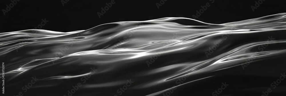 Poster flowing clear gel texture with delicate light reflections and dynamic movement