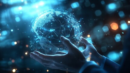 Businessman Analyzing Financial Graph Growth Business Development