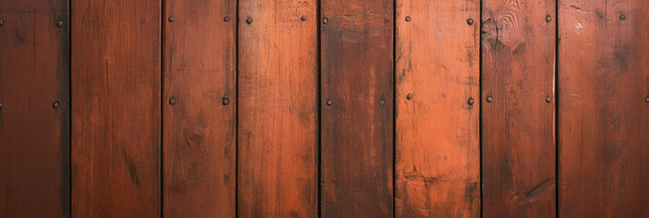 Obraz premium Wooden crate with rough texture and visible nails placed against a rustic wooden backdrop