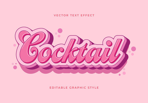 Pink And Glossy Font Cursive Sweet Feminine Text Effect