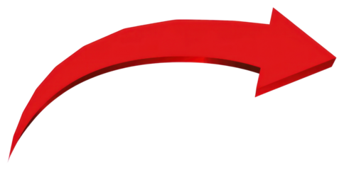 PNG Red simple curved arrow illustration symbol directional.