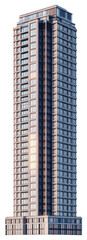 Fototapeta premium PNG Luxury highrise building at dusk architecture skyscraper urban.