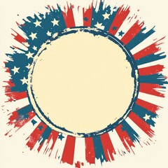 Obraz premium American Flag Themed Pattern