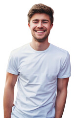 Obraz premium PNG Portrait t-shirt smile adult.