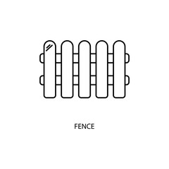 fence icons  symbol vector elements for infographic web