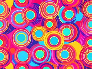 Vibrant Circular Abstract Art: A Symphony of Colors