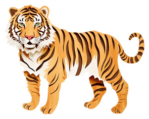 Obraz premium PNG Tiger wildlife animal mammal.