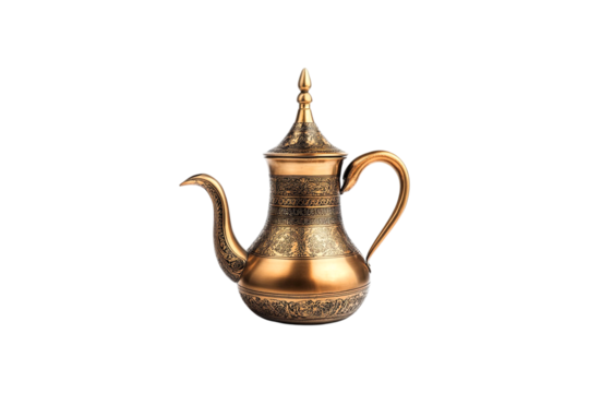 Ornate Gold Teapot Elegant Design Exquisite Craftsmanship
