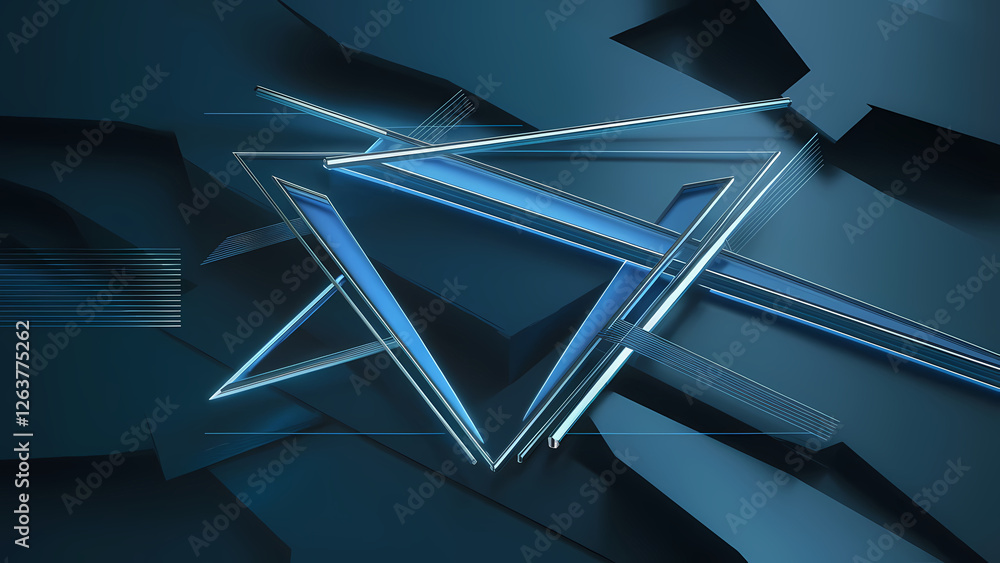 Poster a dark blue abstract background with a subtle color gradient creating a futuristic and sleek aesthet