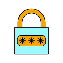 password icons  symbol vector elements for infographic web