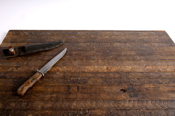 Old Hunters knife and sheath
