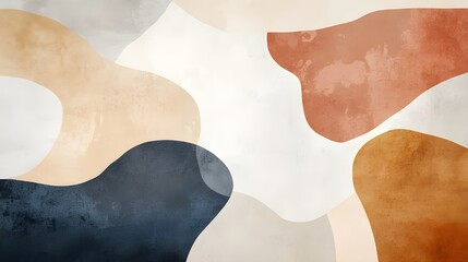Abstract Organic Shapes Wallpaper