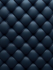 Dark blue quilted texture creates a modern and stylish backdrop for interior design elements
