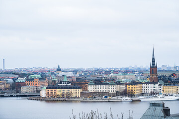 ストックホルムの街並みを俯瞰