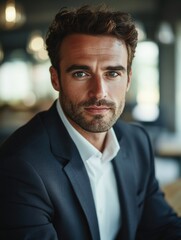 Fototapeta premium Professional Man in Suit