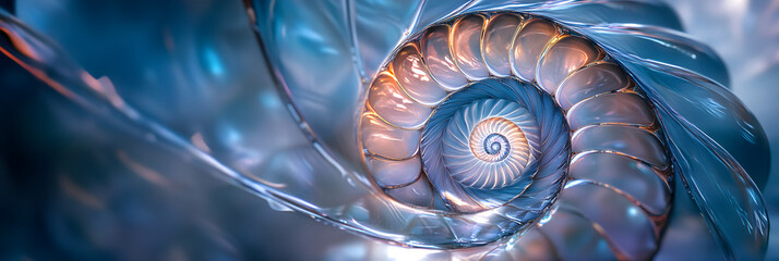 Obraz premium Nautilus: The Timeless Spiral of Nature’s Intricate Mastery