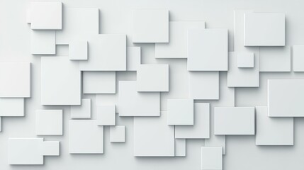 A minimalistic abstract banner featuring a square pattern with shadows creates a sleek, modern look for any design project.