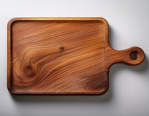 wooden board isolated on white background