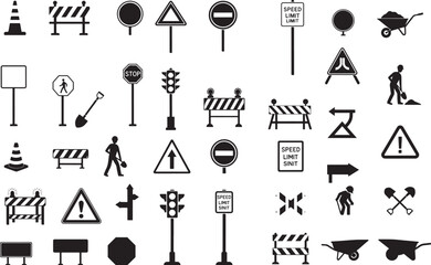 Traffic and Construction Control Icons