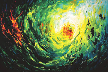 abstract background with colorful circles