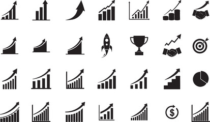 Obraz premium Success Trend Icons