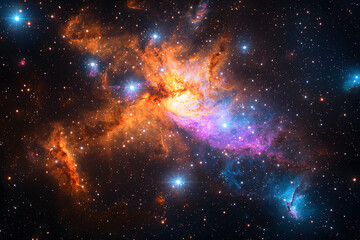 Naklejka premium space background with space