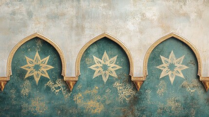 Ornate Arabic Architecture with Intricate Patterns and Textures