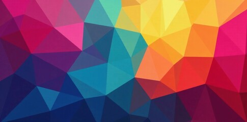 A set of interconnected geometric shapes in bright colors, geometric patterns, modern design elements, stylish branding