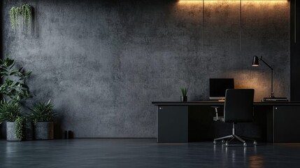 Modern interior with chair and furniture in a stylish empty room