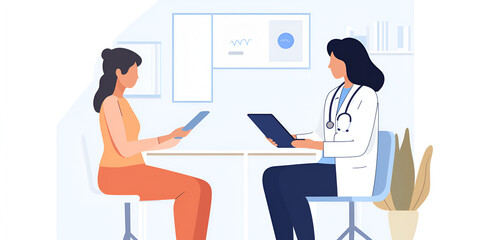 Doctor Consulting a Patient with a Tablet