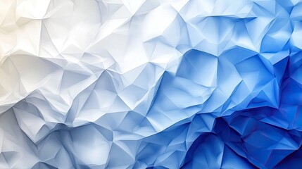 Obraz premium Abstract Geometric Pattern, Blue and White, Crinkled Texture, Background, Design Element, Graphic Illustration, Digital Art, Stock Photo