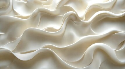 Obraz premium Closeup of flowing white fabric, texture. Possible use Fabric design inspiration