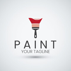 Paint Logo Design Icon Template