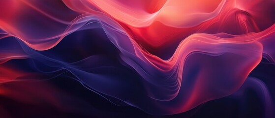 Fototapeta premium Abstract vibrant red and blue flowing waves background Dynamic colorful wavy lines in motion Smooth elegant gradient, futuristic fluid art design for wallpapers, banners, or presentations